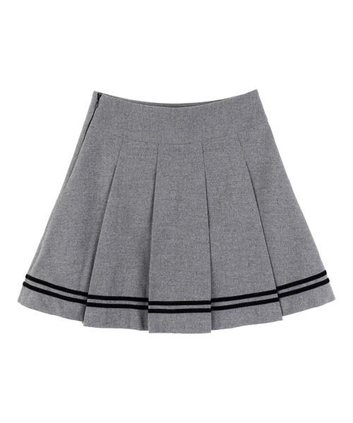 Velvet Midi Pleats_Gray