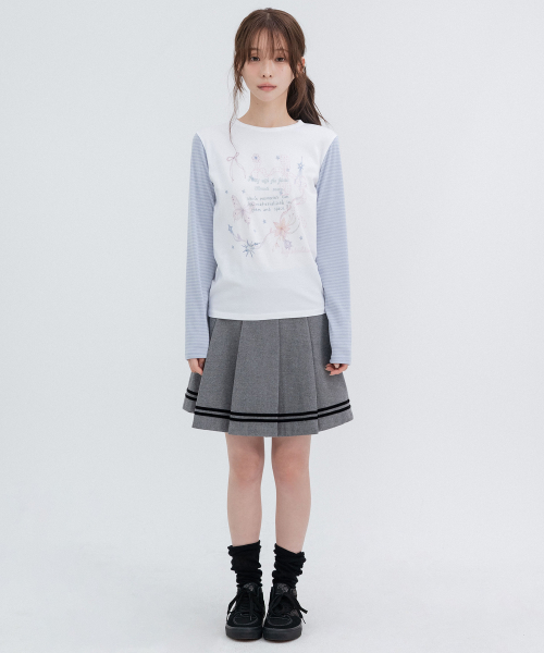 Velvet Midi Pleats_Gray