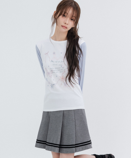 Velvet Midi Pleats_Gray