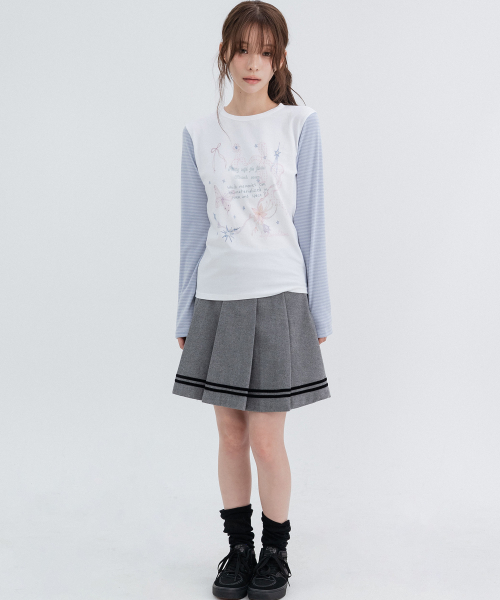 Velvet Midi Pleats_Gray
