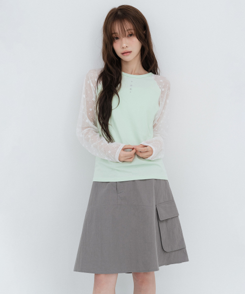Cargo Midi Skirt_Gray