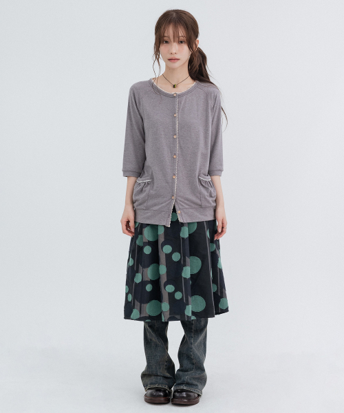 Lace Vintage Cardigans_Gray