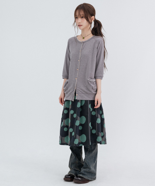 Lace Vintage Cardigans_Gray