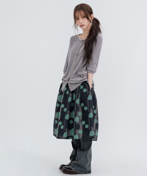 Lace Vintage Cardigans_Gray