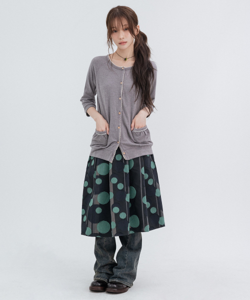 Lace Vintage Cardigans_Gray
