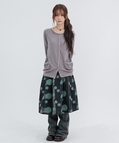 Lace Vintage Cardigans_Gray