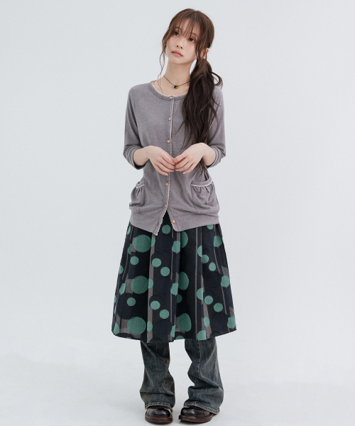 Lace Vintage Cardigans_Gray