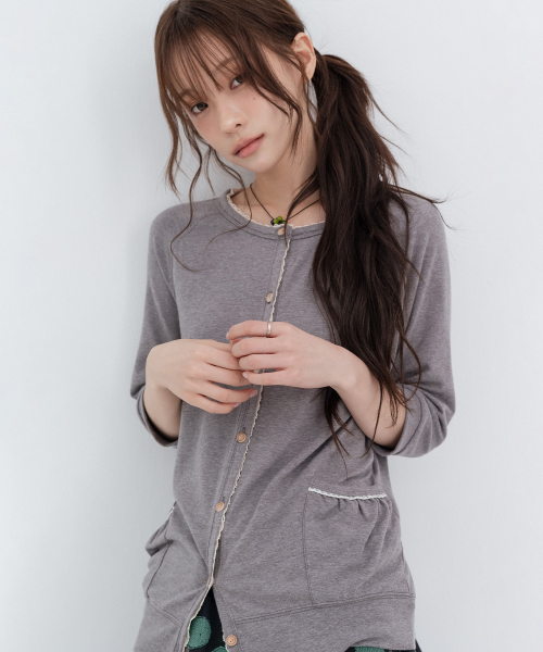 Lace Vintage Cardigans_Gray