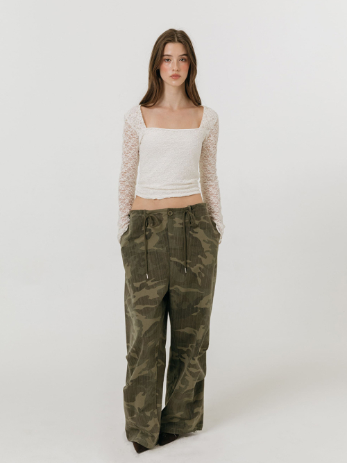 VINTAGE WIDE PANTS / CAMO