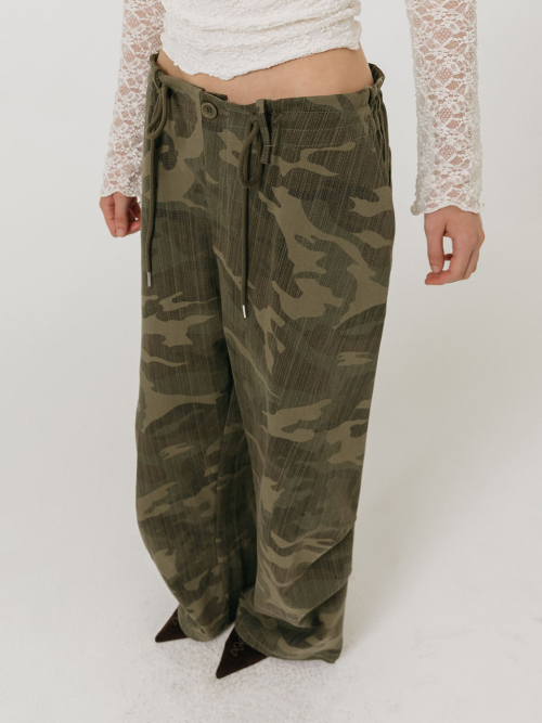 VINTAGE WIDE PANTS / CAMO