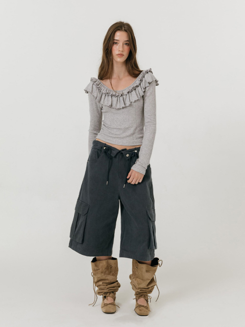 BERMUDA CARGO PANTS / NAVY