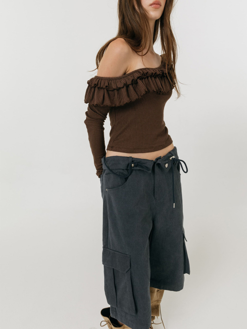 BERMUDA CARGO PANTS / NAVY
