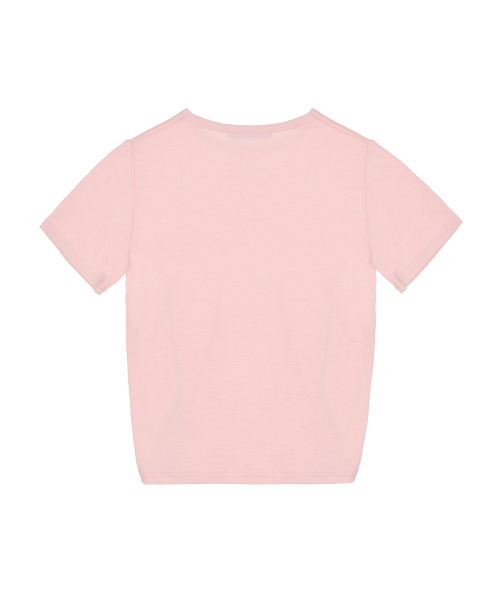 SHIRRING HALF TOP_PINK