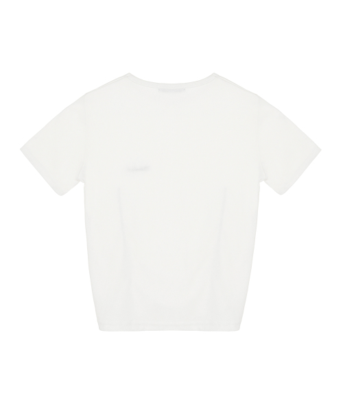 SHIRRING HALF TOP_IVORY
