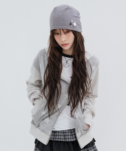 Disco Button Beanie