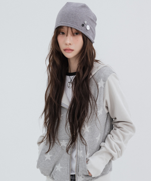 Disco Button Beanie