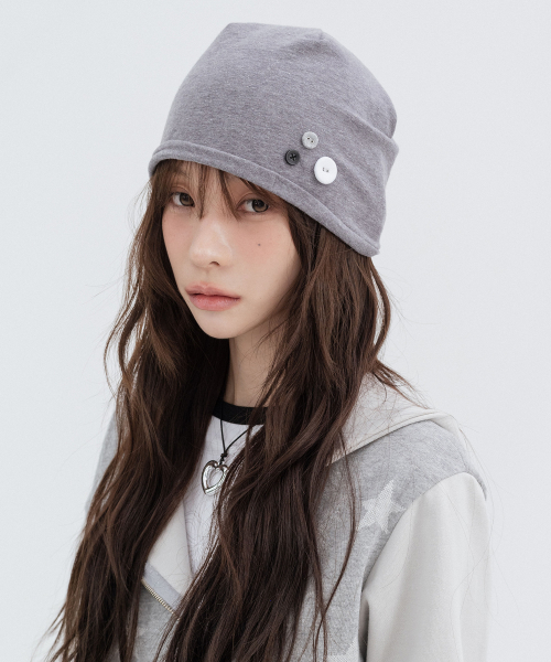 Disco Button Beanie