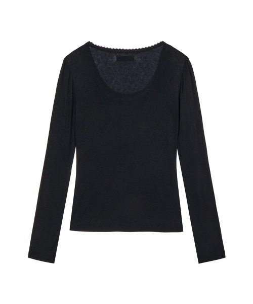 LOVE IS THE LACE LONG SLEEVE IN BLACK