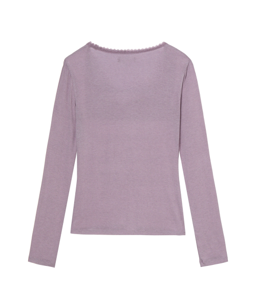 LOVE IS THE LACE LONG SLEEVE IN LIGHT PURPLE