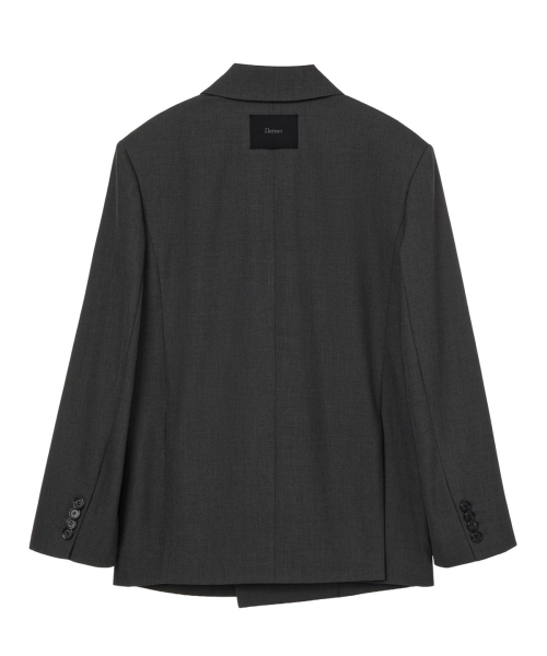 DOUBLE JACKET IN CHARCOAL