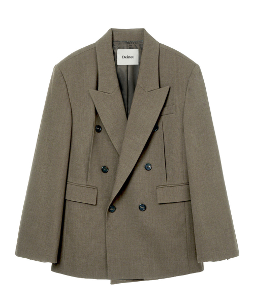 DOUBLE JACKET IN BROWN
