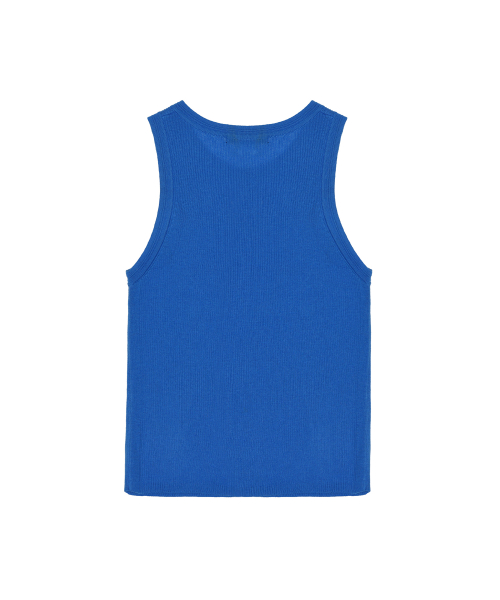 MINIMAL SLEEVELESS TOP_BLUE