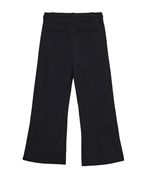 BUCKLE SLACKS IN BLACK
