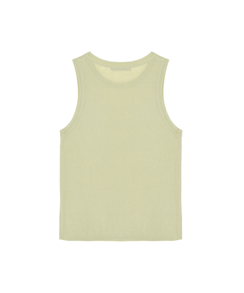 MINIMAL SLEEVELESS TOP_LIGHT GREEN