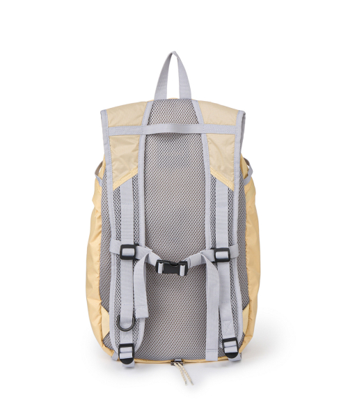 NYLON ESSENTIAL LOGO BACKPACK IN LIGHT YELLOW