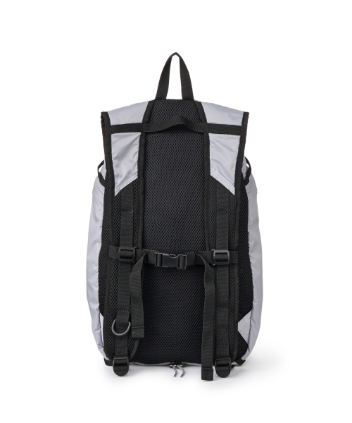 NYLON ESSENTIAL LOGO BACKPACK IN GREY