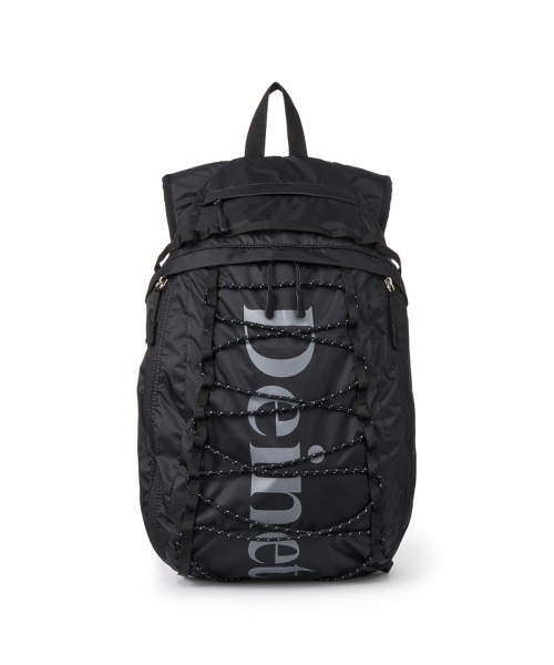 NYLON ESSENTIAL LOGO BACKPACK IN BLACK
