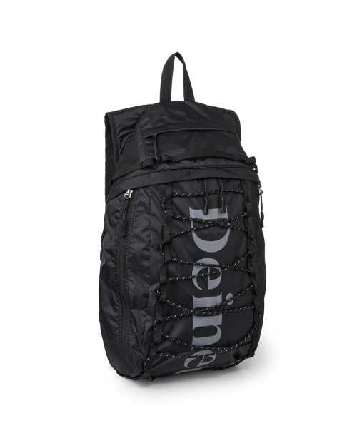 NYLON ESSENTIAL LOGO BACKPACK IN BLACK