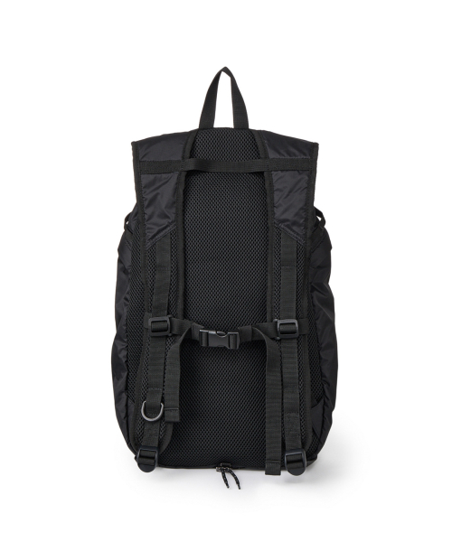 NYLON ESSENTIAL LOGO BACKPACK IN BLACK