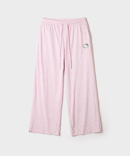 Hello Kitty Leopard Peach Spandex Pajama Bottom (Pink)_SPPPG49U10