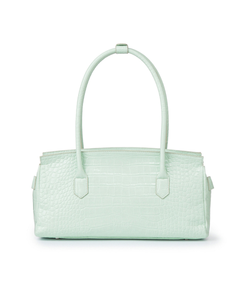 CROCODILE PATTERN TWO-WAY BAG IN MINT