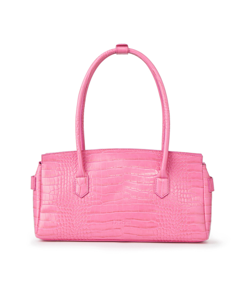 CROCODILE PATTERN TWO-WAY BAG IN PINK