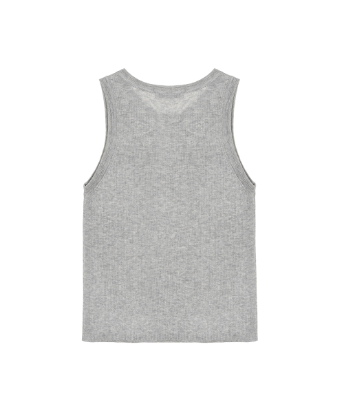 MINIMAL SLEEVELESS TOP_GRAY