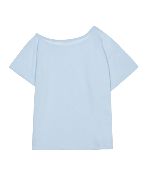 CROSS OFF SHOULDER TOP_SKY BLUE