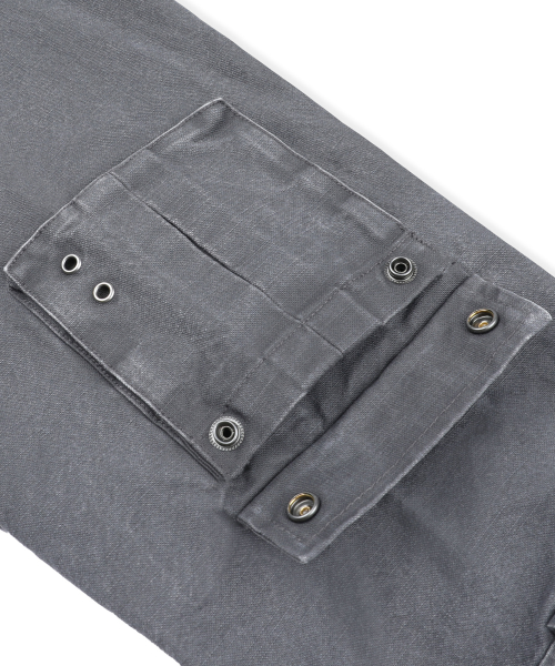 XJ143 밀리터리 빈티지 워싱 롱 M-65 필드 자켓 (CHARCOAL)