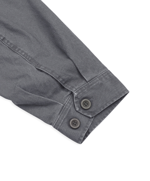 XJ143 밀리터리 빈티지 워싱 롱 M-65 필드 자켓 (CHARCOAL)