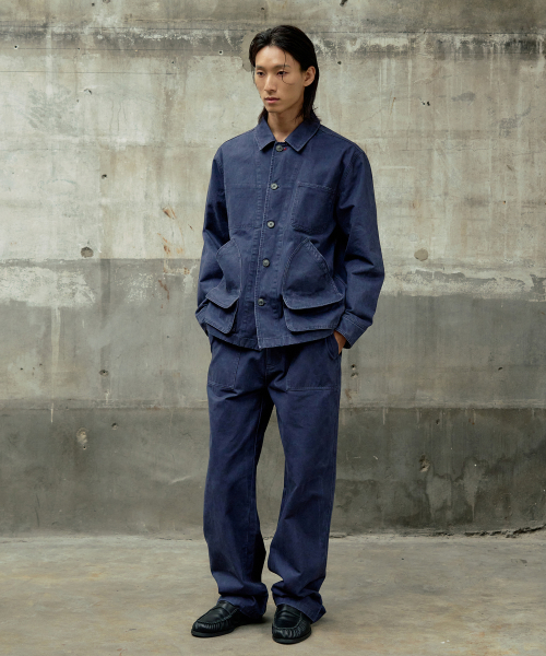 ROVER 5-POCKET FRENCH WORK JACKET [VINTAGE BLUE]