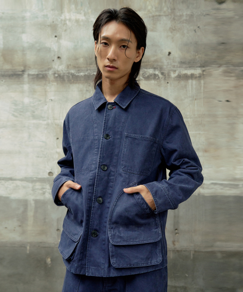 ROVER 5-POCKET FRENCH WORK JACKET [VINTAGE BLUE]