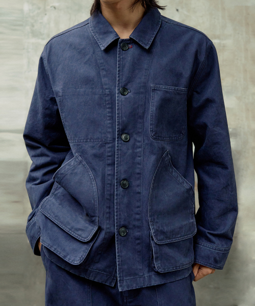 ROVER 5-POCKET FRENCH WORK JACKET [VINTAGE BLUE]