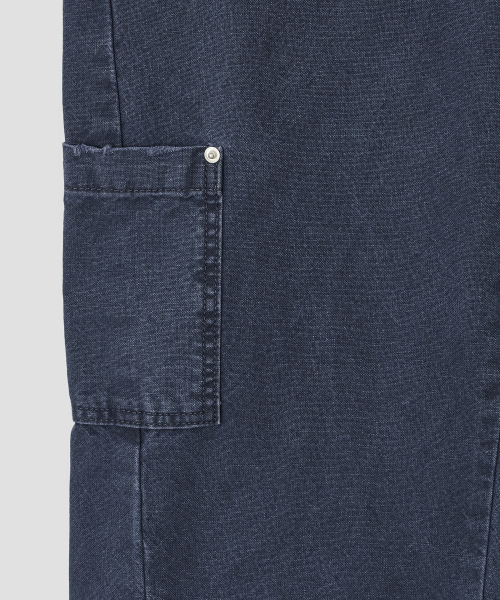 Washed Utility Pants [Navy]