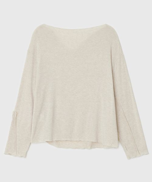 Draped Ruched Top [Beige]