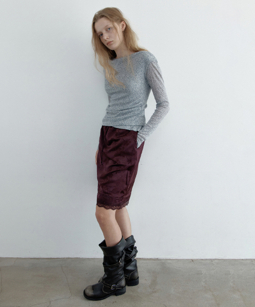 Windflower Midi Skirt (Purple)
