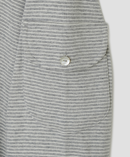 Raglan Henley Pocket Top [Gray]