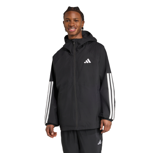 에센셜 클라이마프루프 3-스트라이프 후디드 재킷 JM1056