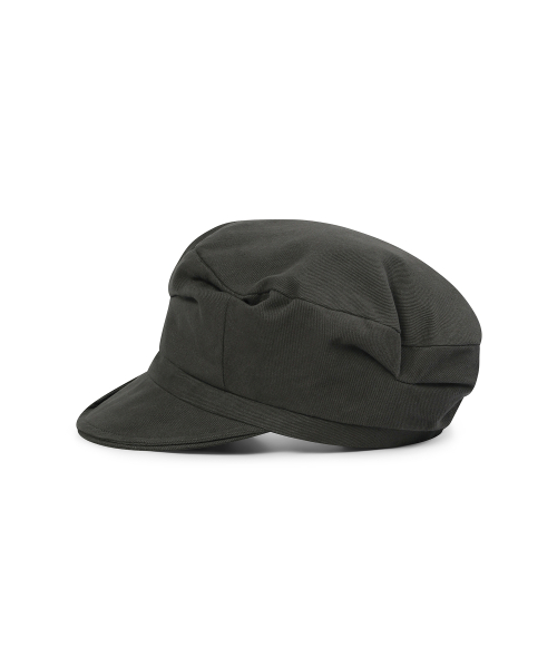 Folding button newsboy cap CHARCOAL