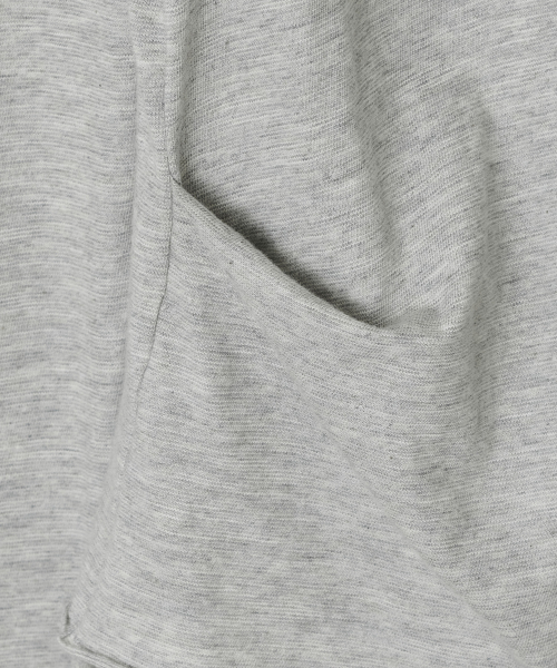 Soft Shirring Layered Top [Gray]
